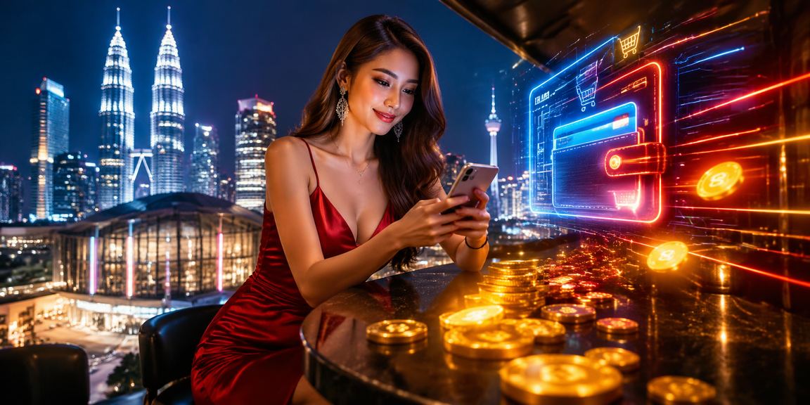 Pemain menggunakan telefon mudah alih untuk bermain di kasino dalam talian Malaysia