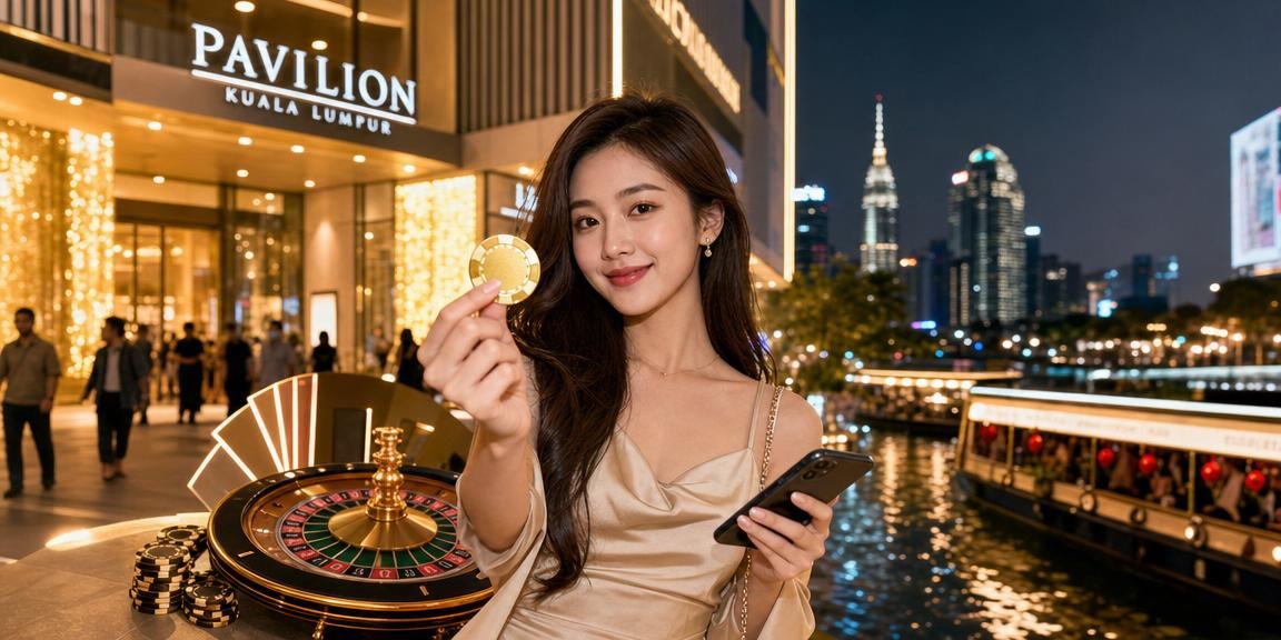 Meja roulette gaya Melayu di Kuala Lumpur dalam antara muka kasino live