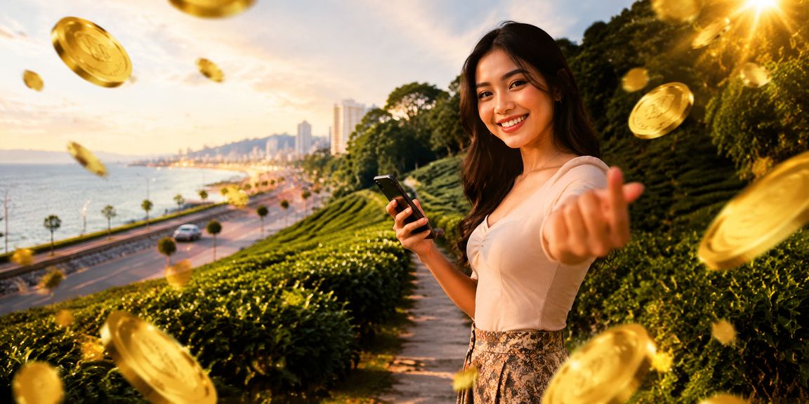 Pemain mengakses slot game dari telefon mudah alih di Kuantan